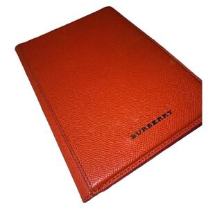 BURBERRY MINICONISTON iPad Mini Cover Case 100% Leather Orange